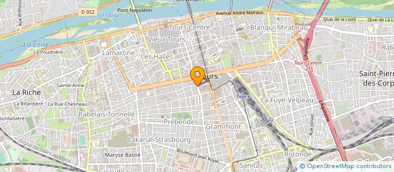 localisation de l'entreprise CULTURE ET BIBLIOTHEQUE POUR TOUS DEP 37 à TOURS