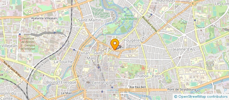 localisation de l'entreprise CULTURE ET BIBLIOTHEQUES POUR TOUS D'ILLE-ET-VILAINE  RENNES