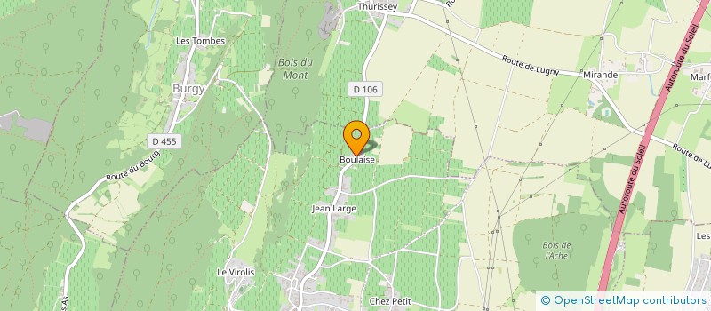 localisation de l'entreprise CULTURE ET BIBLIOTHEQUES POUR TOUS DE SAONE-ET-LOIRE  LA CHAPELLE-DE-GUINCHAY