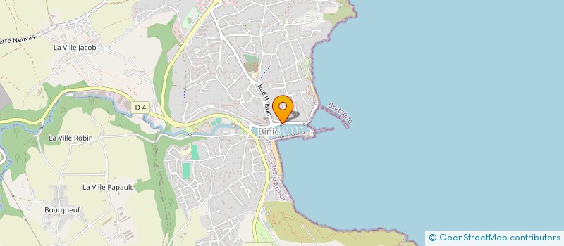 localisation de l'entreprise CULTURE ET BIBLIOTHEQUES POUR TOUS DU DEPARTEMENT DES COTES D'ARMOR  LANVOLLON