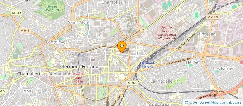 localisation de l'entreprise CULTURE ET BIBLIOTHEQUES POUR TOUS DU DEPARTEMENT DU PUY DE DOME à CLERMONT-FERRAND