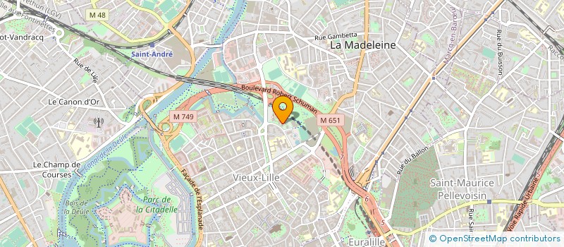 localisation de l'entreprise CULTURE ET COMMUNICATION  LILLE