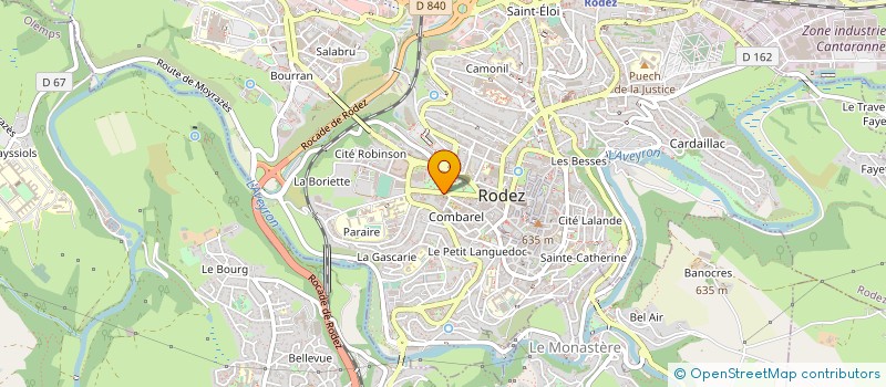 localisation de l'entreprise CULTURE ET DEPARTEMENTS  RODEZ