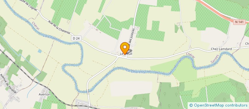 localisation de l'entreprise CULTURE ET DEVELOPPEMENT  CHERAC