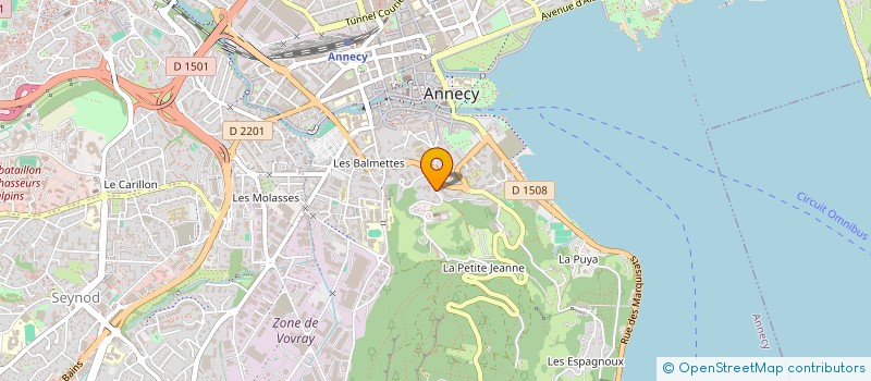 localisation de l'entreprise CULTURE ET DIALOGUE 74 à ANNECY