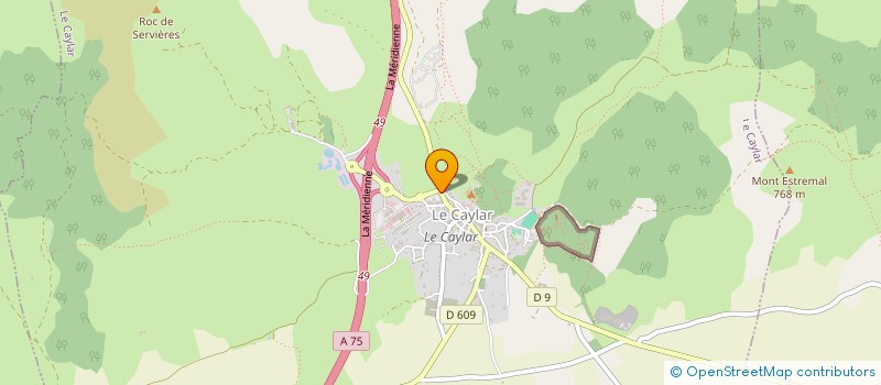 localisation de l'entreprise CULTURE ET HUMANISME  LE CAYLAR