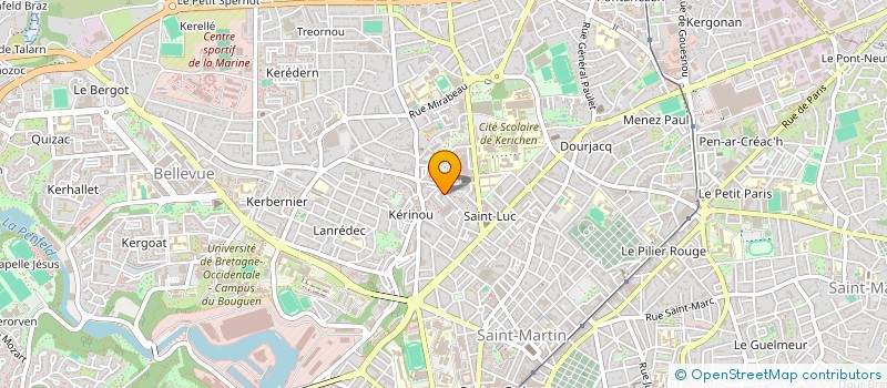 localisation de l'entreprise CULTURE ET INSERTION à BREST