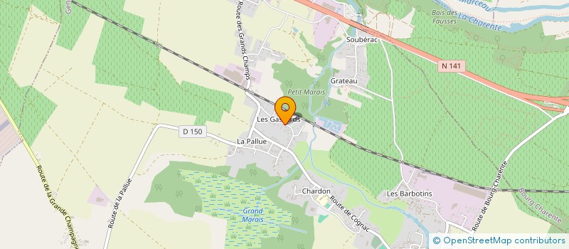 localisation de l'entreprise CULTURE ET LOISIRS A GENSAC LA PALLUE à GENSAC-LA-PALLUE