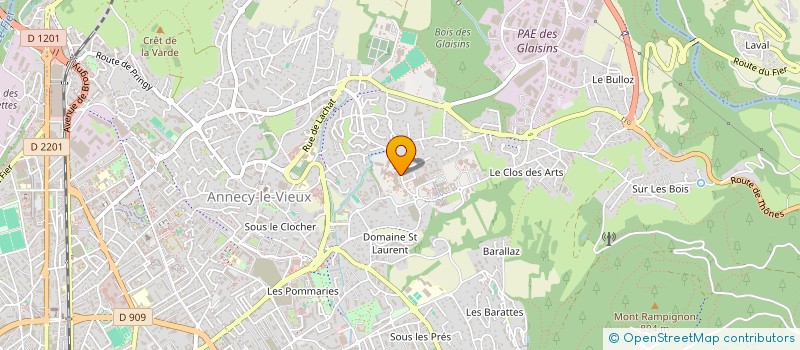 localisation de l'entreprise CULTURE ET LOISIRS A L'I.U.T. à ANNECY