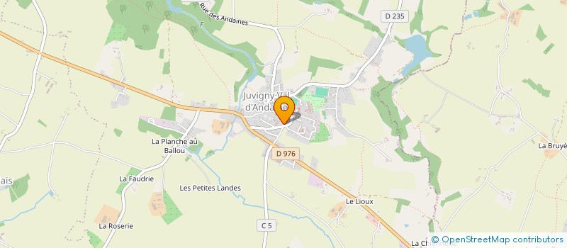 localisation de l'entreprise CULTURE ET LOISIRS AU PAYS D ANDAINE à JUVIGNY VAL D'ANDAINE