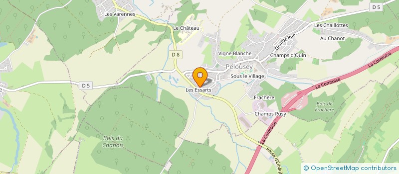 localisation de l'entreprise CULTURE ET LOISIRS AVEC LES RETRAITES DU DOUBS  PELOUSEY