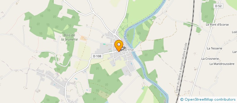 localisation de l'entreprise CULTURE ET LOISIRS BRISSARTHOIS (CLB) à LES HAUTS-D'ANJOU