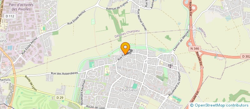 localisation de l'entreprise CULTURE ET LOISIRS CHASSIEU  CHASSIEU