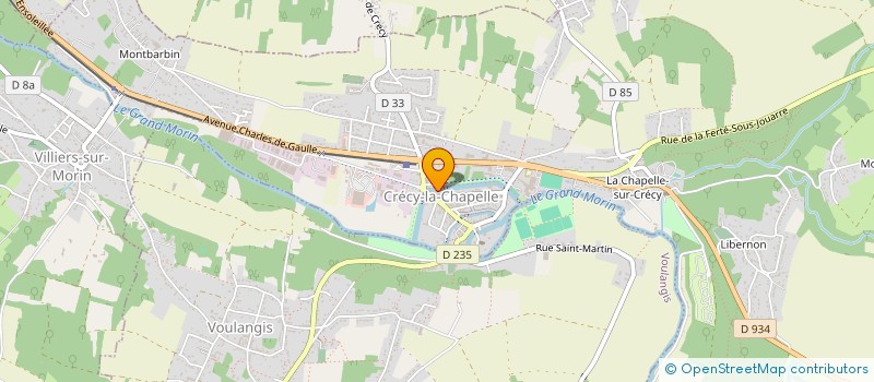 localisation de l'entreprise CULTURE ET LOISIRS DE CRECY-LA-CHAPELLE  CRECY-LA-CHAPELLE