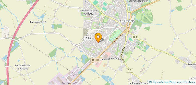 localisation de l'entreprise CULTURE ET LOISIRS ESSARTAIS à ESSARTS-EN-BOCAGE