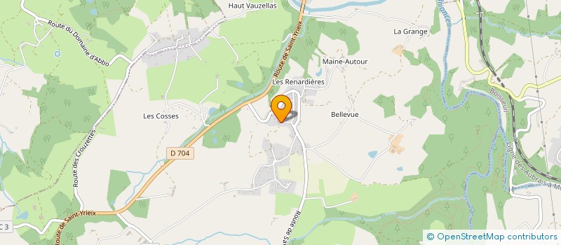 localisation de l'entreprise CULTURE ET LOISIRS VAL DE BRIANCE à LE VIGEN