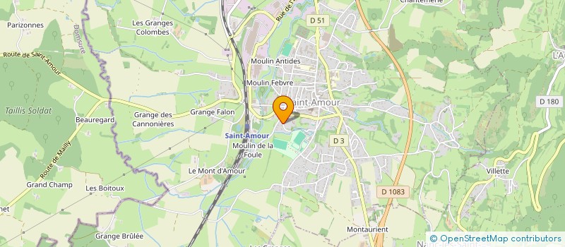 localisation de l'entreprise CULTURE ET MEMOIRE AU PAYS DE SAINT-AMOUR (JURA) à SAINT-AMOUR