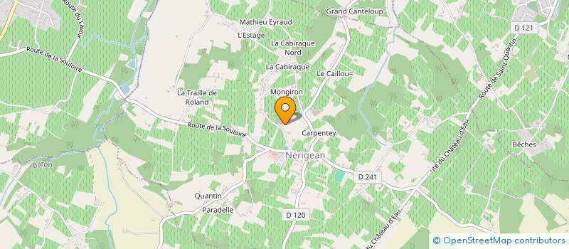 localisation de l'entreprise CULTURE ET PASSIONS  NERIGEAN