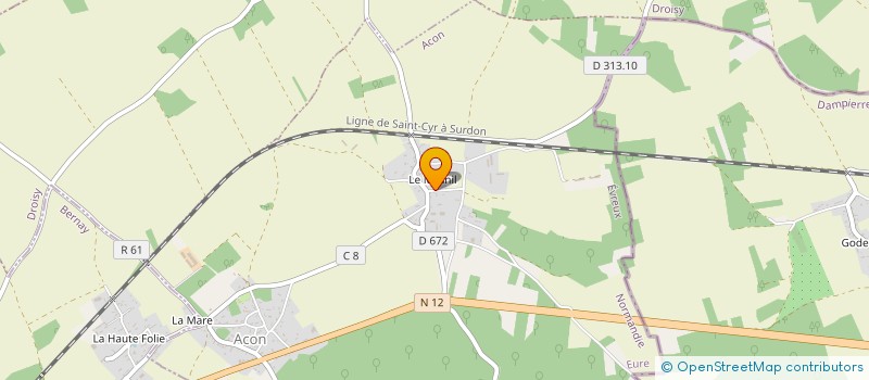 localisation de l'entreprise CULTURE ET PATRIMOINE ACON BREUX DROISY  ACON