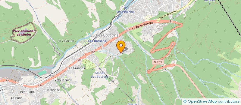 localisation de l'entreprise CULTURE ET PATRIMOINE DE LA MONTAGNE DE BALME CHAMONIX MONT BLANC  CHAMONIX-MONT-BLANC