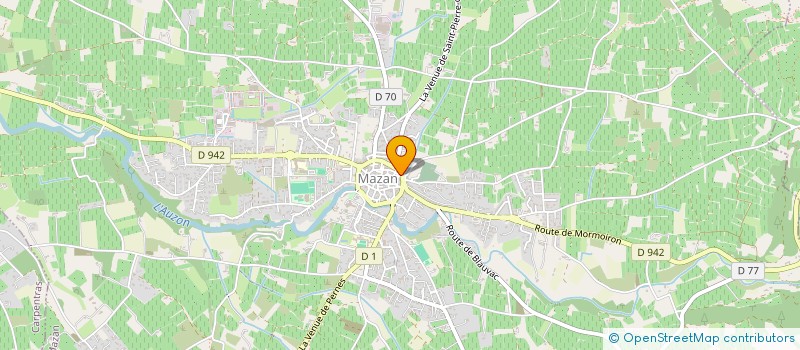 localisation de l'entreprise CULTURE ET PATRIMOINE DE MAZAN  MAZAN