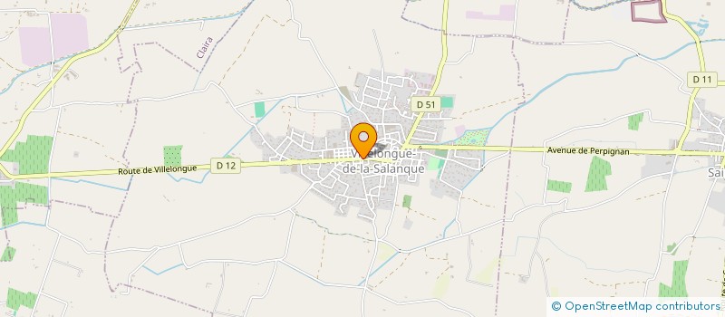 localisation de l'entreprise CULTURE ET PATRIMOINE VILLELONGUET  VILLELONGUE-DE-LA-SALANQUE