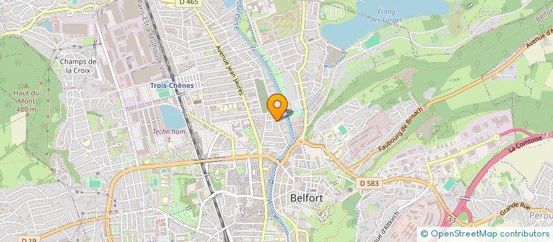 localisation de l'entreprise CULTURE ET PROGRES FRANC-COMTOIS  BELFORT