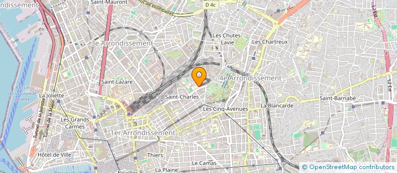 localisation de l'entreprise CULTURE ET SOLIDARITE LYCEE SAINT-CHARLES à MARSEILLE