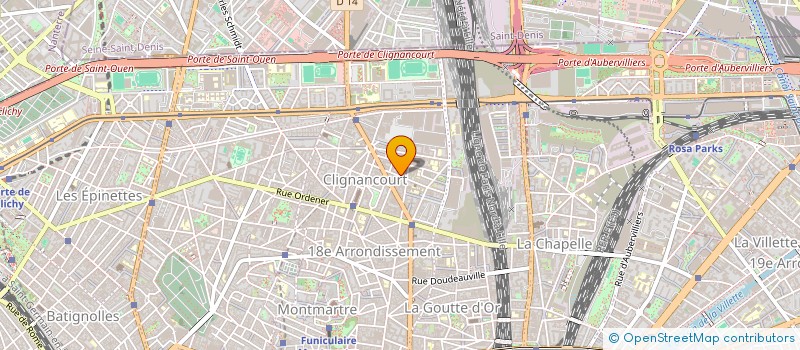 localisation de l'entreprise CULTURE ET SPORT-SANTE MONTMARTROIS  PARIS