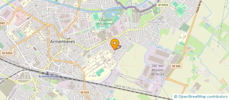 localisation de l'entreprise CULTURE ET SPORTS à ARMENTIERES