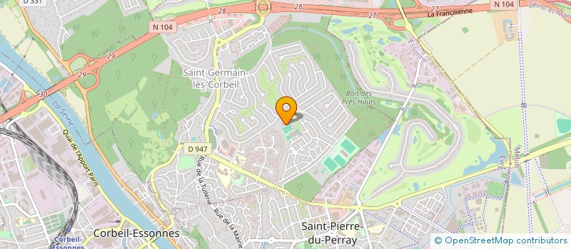localisation de l'entreprise CULTURE ET VINS DE FRANCE à SAINT-GERMAIN-LES-CORBEIL