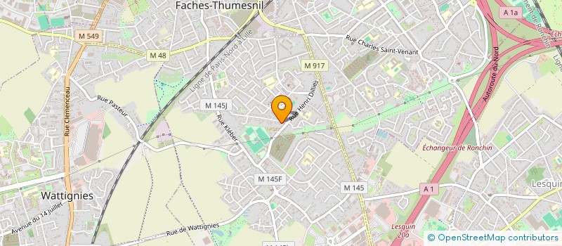 localisation de l'entreprise CULTURE ET VOUS  FACHES-THUMESNIL