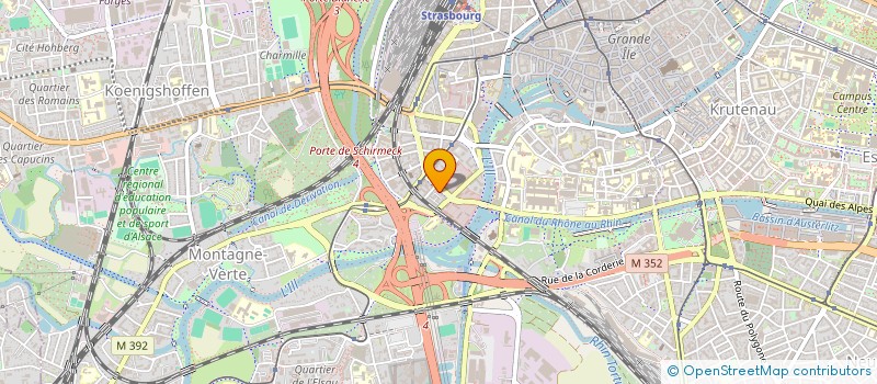 localisation de l'entreprise CULTURE-EVASION VOYAGES à STRASBOURG