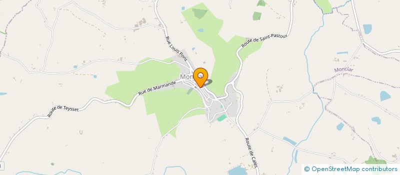 localisation de l'entreprise CULTURE EVENTS  MONCLAR