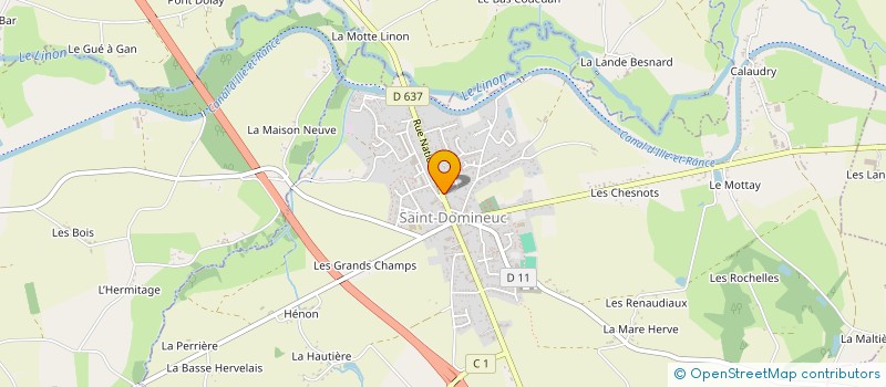 localisation de l'entreprise CULTURE FORMATION EVENEMENTIELS CORSAIRE  SAINT-DOMINEUC