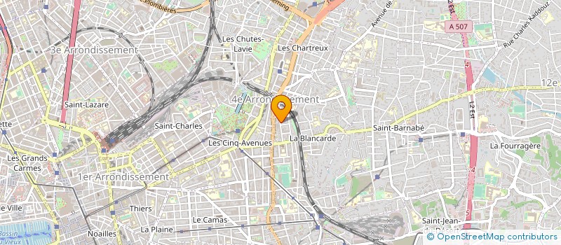 localisation de l'entreprise CULTURE FORMATION LOISIRS ET SPORTS à MARSEILLE
