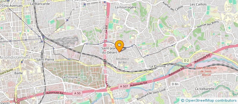 localisation de l'entreprise CULTURE GERME COEUR CITE  MARSEILLE 11EME