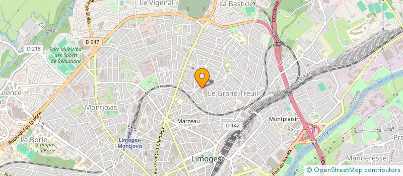 localisation de l'entreprise CULTURE GYM à LIMOGES