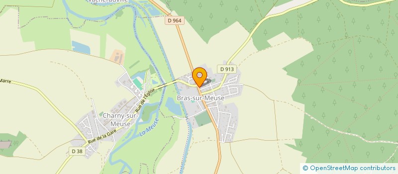 localisation de l'entreprise CULTURE & INSERTION à BRAS-SUR-MEUSE