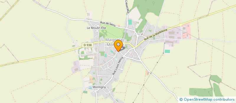 localisation de l'entreprise CULTURE JEUNESSE ET SPORTS  MAIGNELAY-MONTIGNY