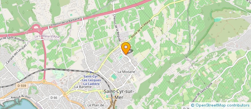 localisation de l'entreprise CULTURE & LOISIRS à SAINT-CYR-SUR-MER