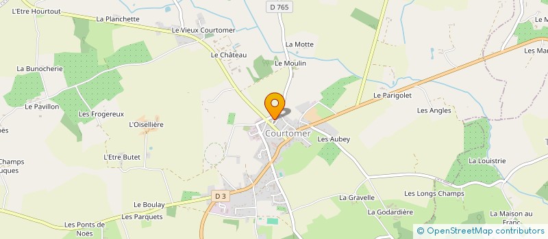 localisation de l'entreprise CULTURE LOISIRS ACTIV SPORT COURTOMER à COURTOMER