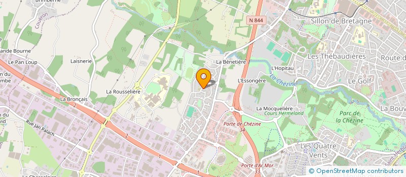 localisation de l'entreprise CULTURE LOISIRS DE LA BERGERIE à SAINT-HERBLAIN