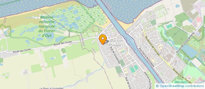 localisation de l'entreprise CULTURE LOISIRS DETENTE DE LA VANNERIE  GRAND-FORT-PHILIPPE