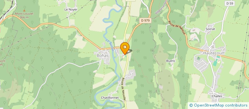 localisation de l'entreprise CULTURE, LOISIRS ET DECOUVERTE  BOHAS-MEYRIAT-RIGNAT