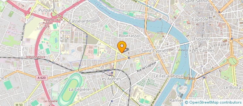 localisation de l'entreprise CULTURE LOISIRS INSERTION PSYCHIATRIE à TOULOUSE