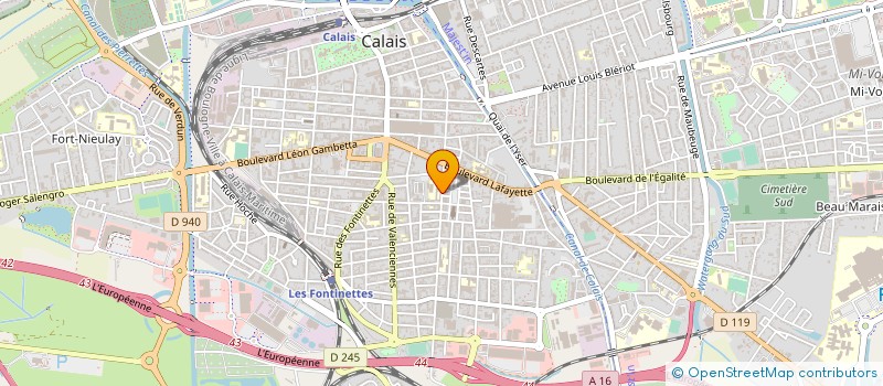 localisation de l'entreprise CULTURE MULTI SPORTS  CALAIS