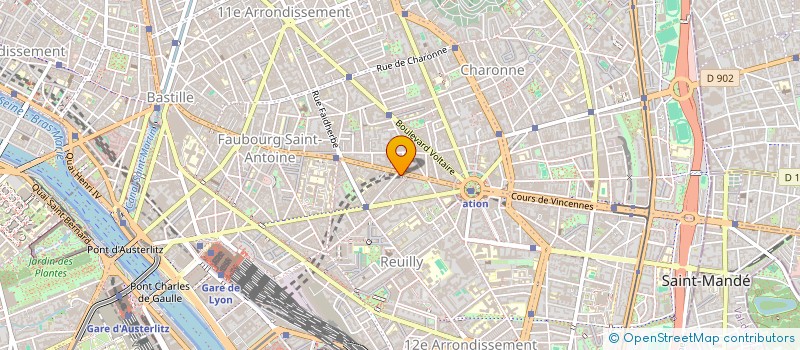 localisation de l'entreprise CULTURE 'N VIEW CONSULTING  PARIS 12