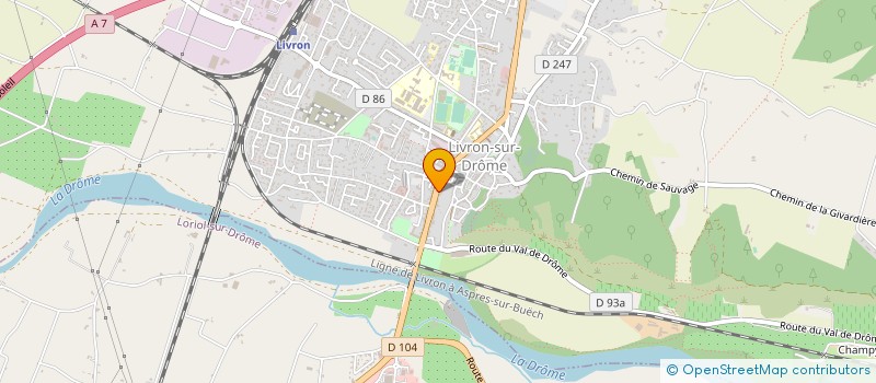 localisation de l'entreprise CULTURE & PATRIMOINE  LORIOL-SUR-DROME