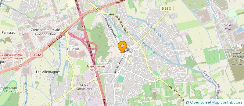 localisation de l'entreprise CULTURE PATRIMOINE LOISIRS LE LAVOIR  VEDENE